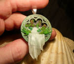 Sacred Waterfall - handmade Pendant by Ganjamira