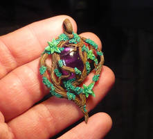 Nightelf Amulet - handsculpted Pendant