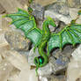 Emeralds Guardian II - handsculpted Dragoncollar