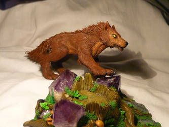 Werewolf Dacke II - OOAK Sculpture by Ganjamira