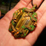 Golden Autumn - handsculpted Pendant