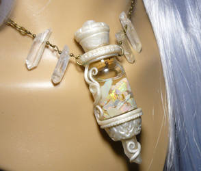 Vial of Eternal Light - handmade Necklace