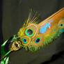 Peafowls Magic - handpainted Featherquill