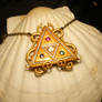 The Triforce - Necklace with real Gemstones