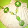 Kiwi Splash - fruity Necklace