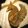 Gryph of golden Mountains - handcrafted Pendant