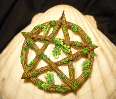 Oakdruids Pentacle - handsculpted Pendant