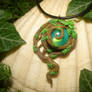 Captured Will O' Whisp - handmade Pendant