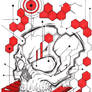 Acid Skull - Tattoo Design