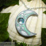 Lotus Moon - handmade Amulet