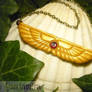 Golden Wings of NOSTROMO - handmade Necklace