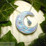 Sapphire Lotus - handmade Necklace