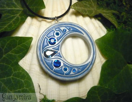 Magic of the Blue Night - handmade Pendant