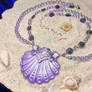 Unicorns in the Sea - OOAK Merfolk Necklace