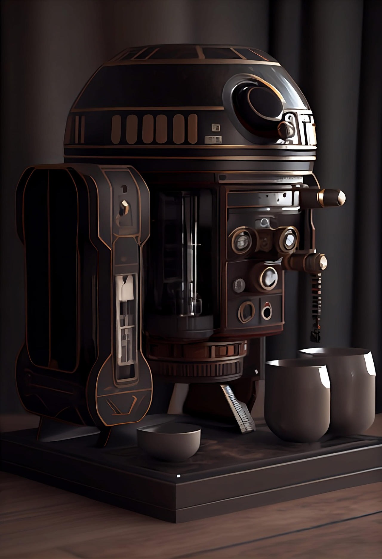 960ml Moka Coffee Machine R2-d2 Cartoon Star Wars Robot Office