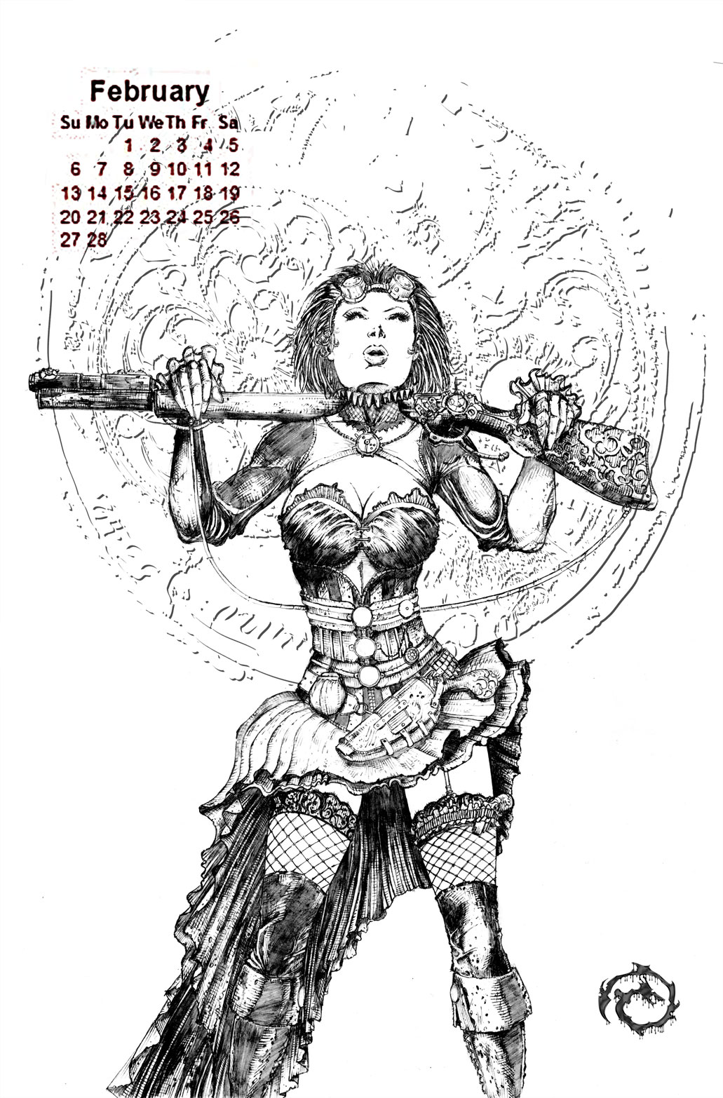 lady Mechanika Feb. Pencils