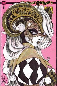 Venetian Harley Quinn Sketch Cover