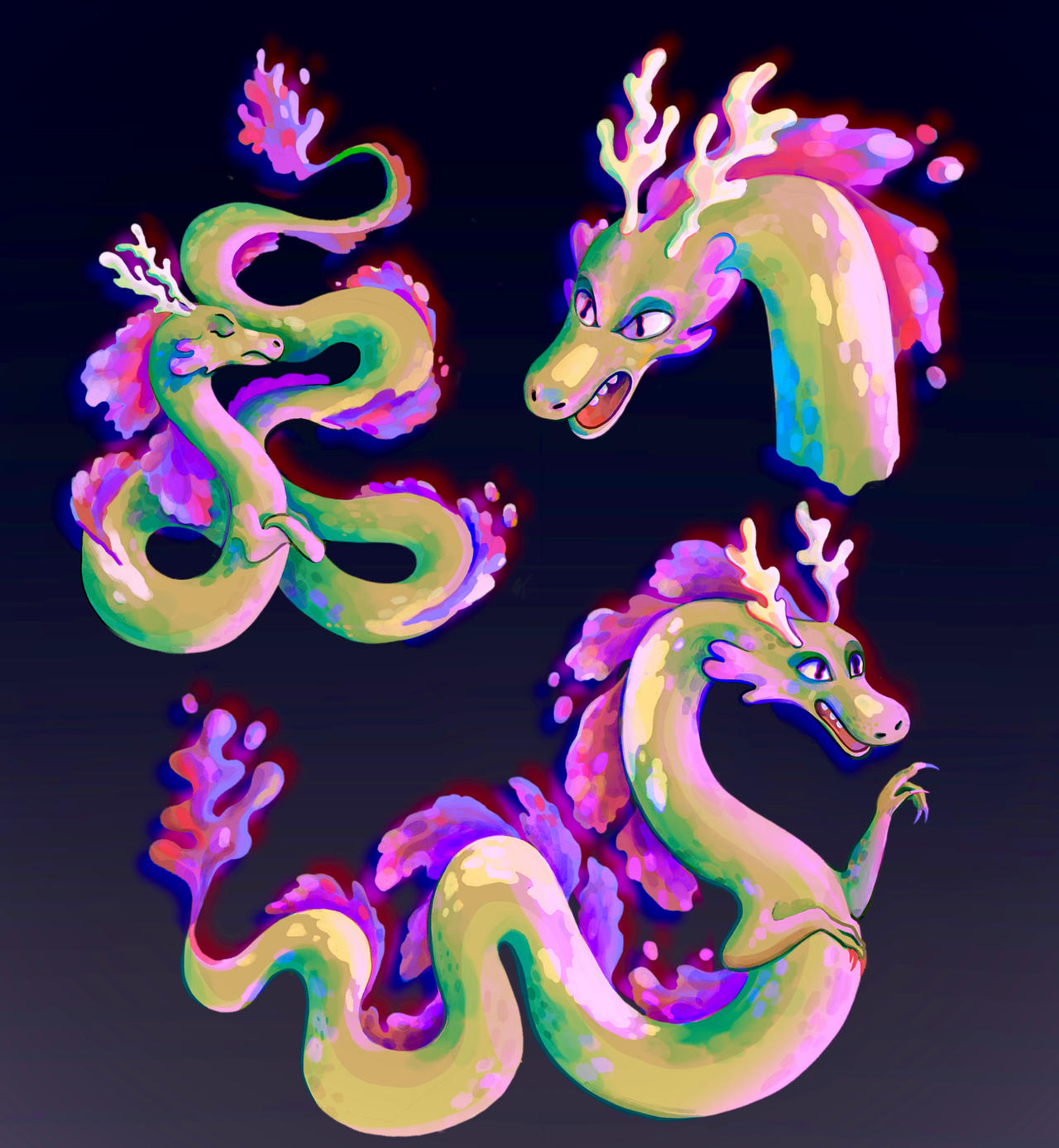 Lindworm from Hilda The Series| Character design by redpawi on DeviantArt