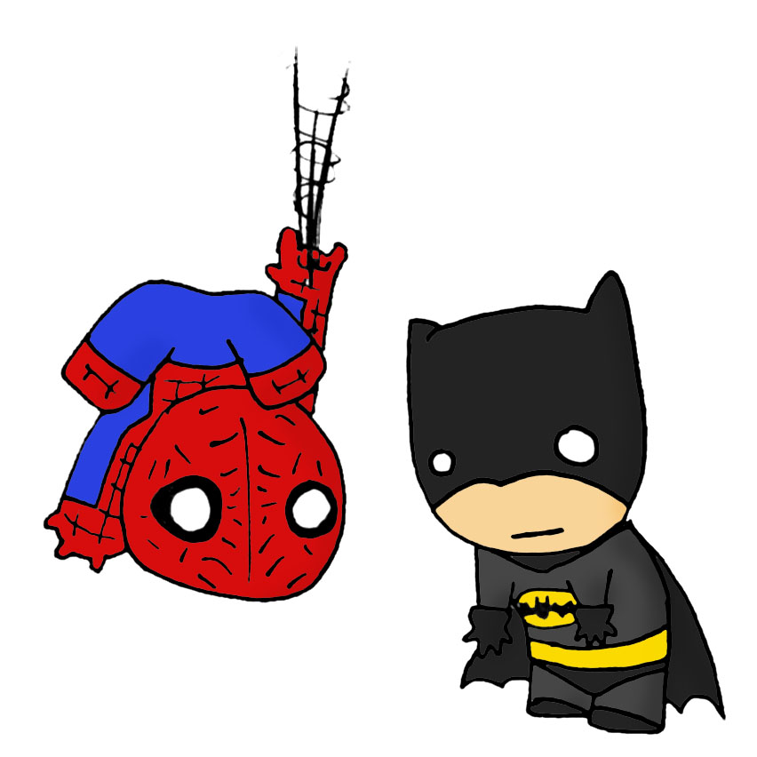 Spiderman and Batman by Curly-Dude on DeviantArt