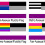 Asexuality Fluidity Flags