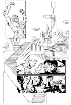 Shadowmancer + Technoghost Page 4 (of 10) Inks