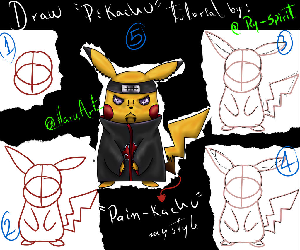 Pikachu TUTORIAL by DrawQuesito on DeviantArt