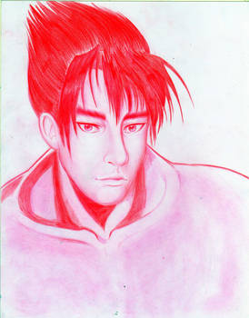 Jin  kazama in red