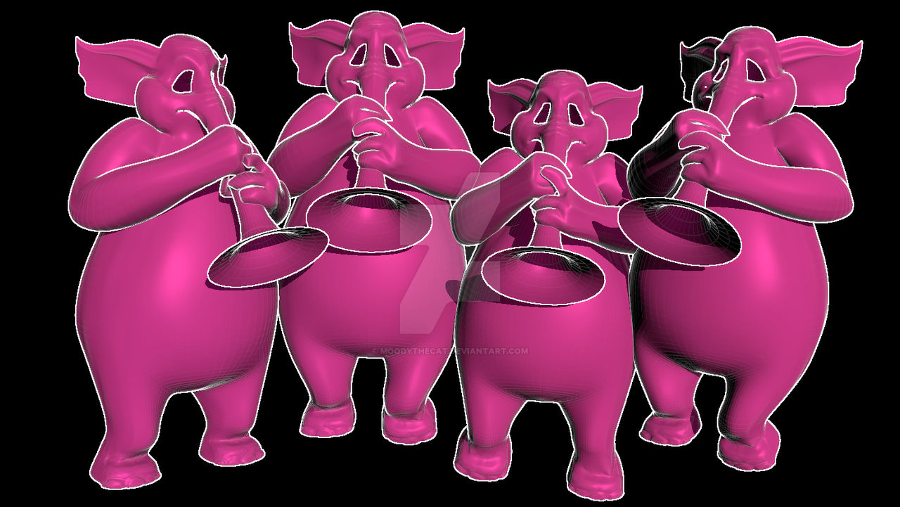 Pink Elephants From Dumbo By MoodyTheCat On DeviantArt pink-elephants-from-dumbo-by-moodythecat-on-deviantart
