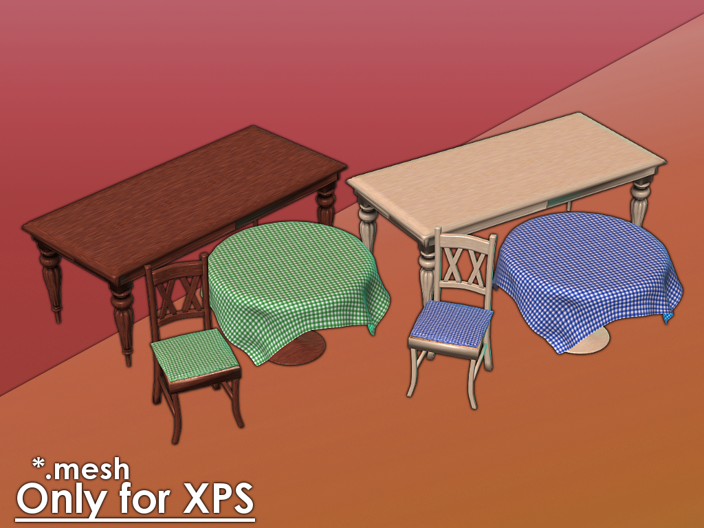 Tables and Chairs for XPS