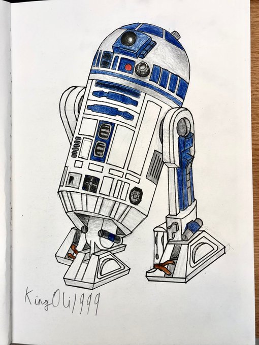 R2-D2 drawing by KingOli1999 on DeviantArt
