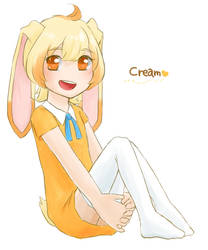 cream human form