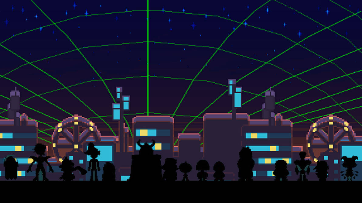 Deltarune Cyber Field Wallapaper by napocska on DeviantArt