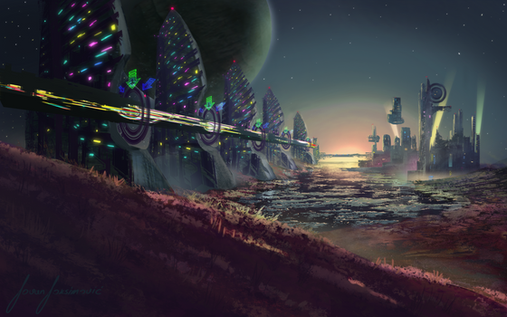 Sci-fi landscape