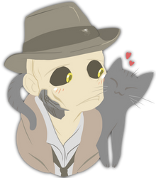 Nick Valentine - Stop that, cat.