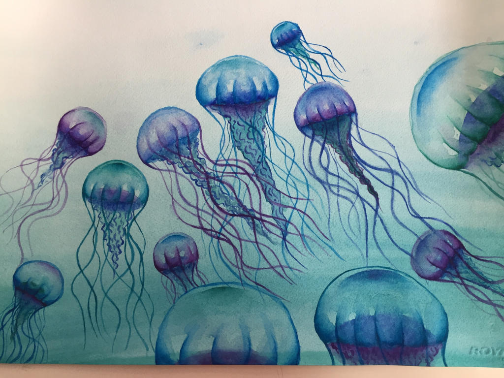 Watercolour Jellyfish