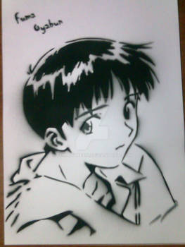 Stencil Shinji