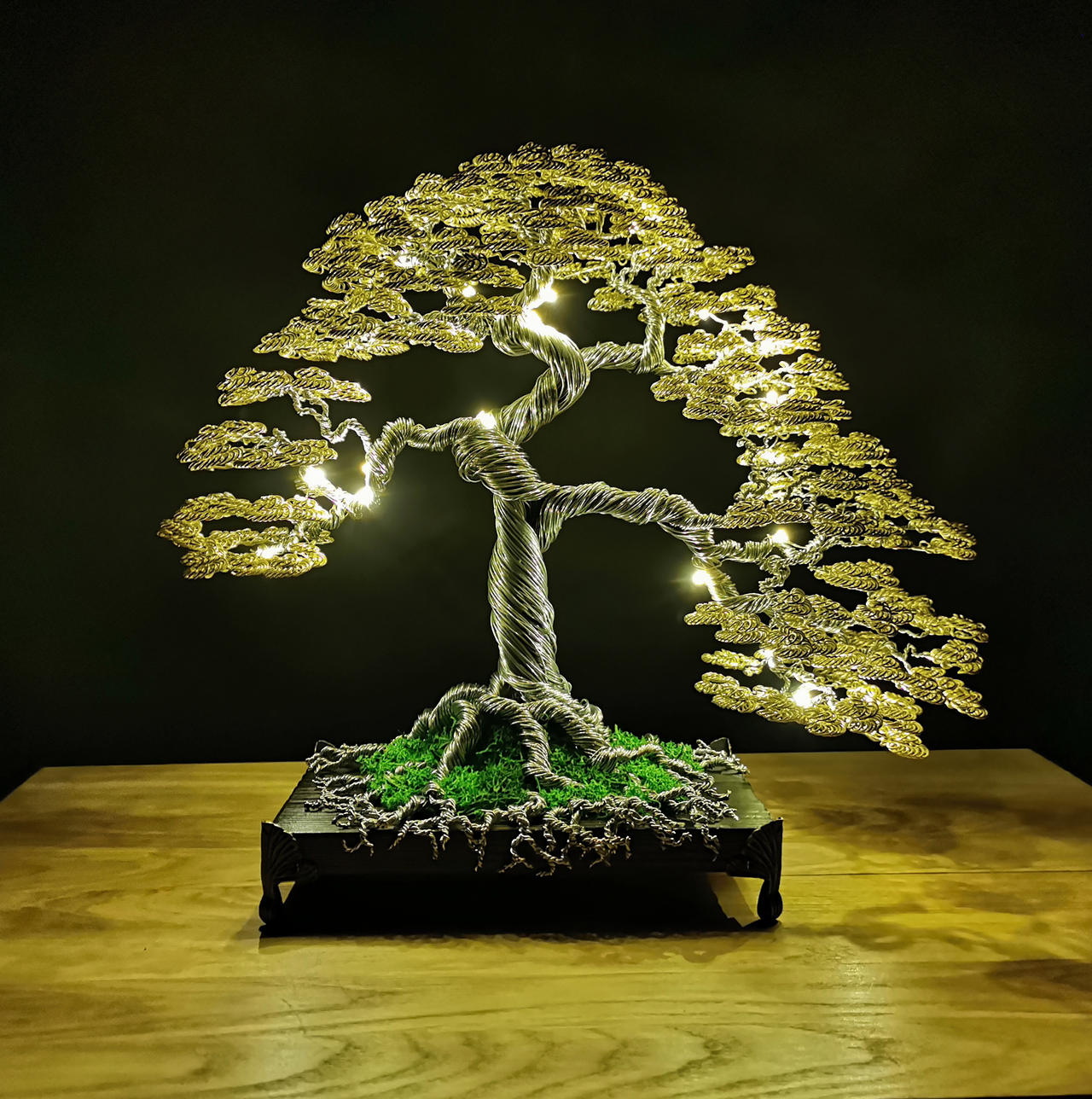 Golden bonsai wire tree by skorasz on DeviantArt