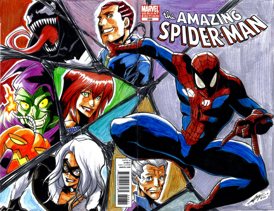 Amazing Spider Man 648 Art Sketch Cover