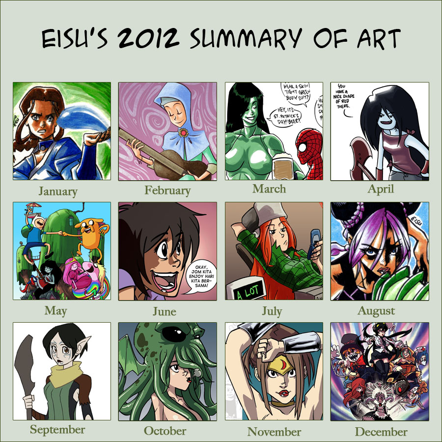 2012 Summary of art