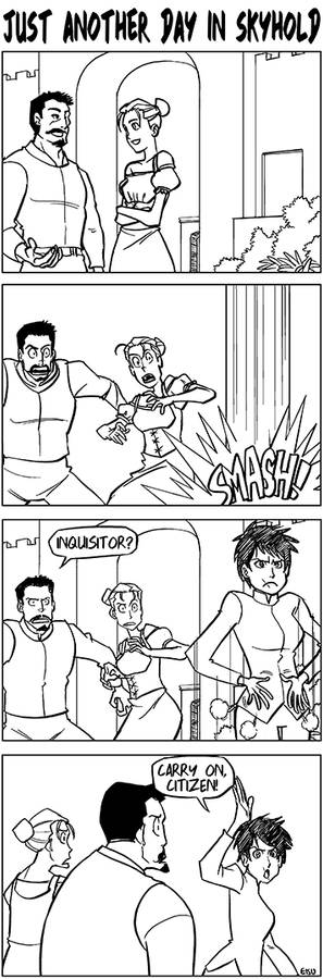 Dragon Age Strips: Just another day in Skyhold