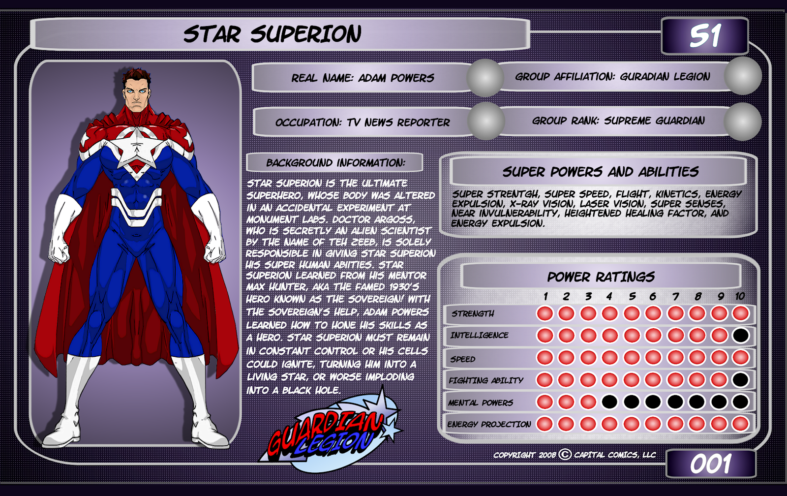 Star Superion Comic Script