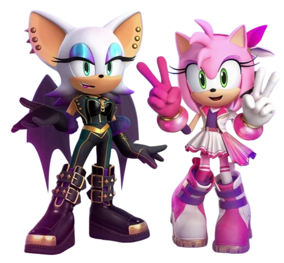 Rockstar Rouge and Popstar Amy (Sonic Dream Team) by Tabbykitth07 on ...