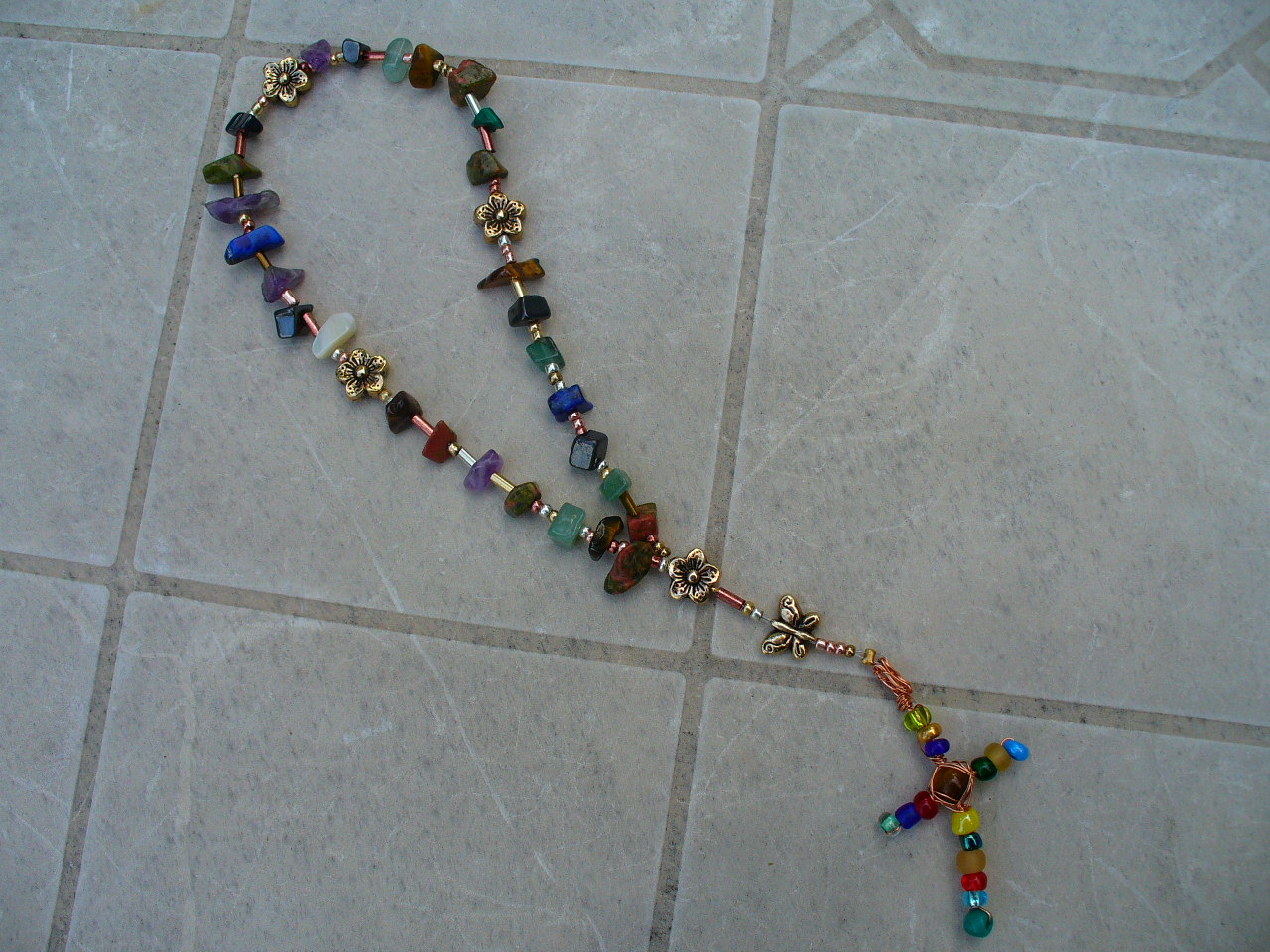 Natural Stone Anglican Rosary