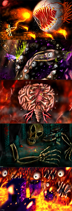 All terraria boss fight by Apolonahue1 on DeviantArt