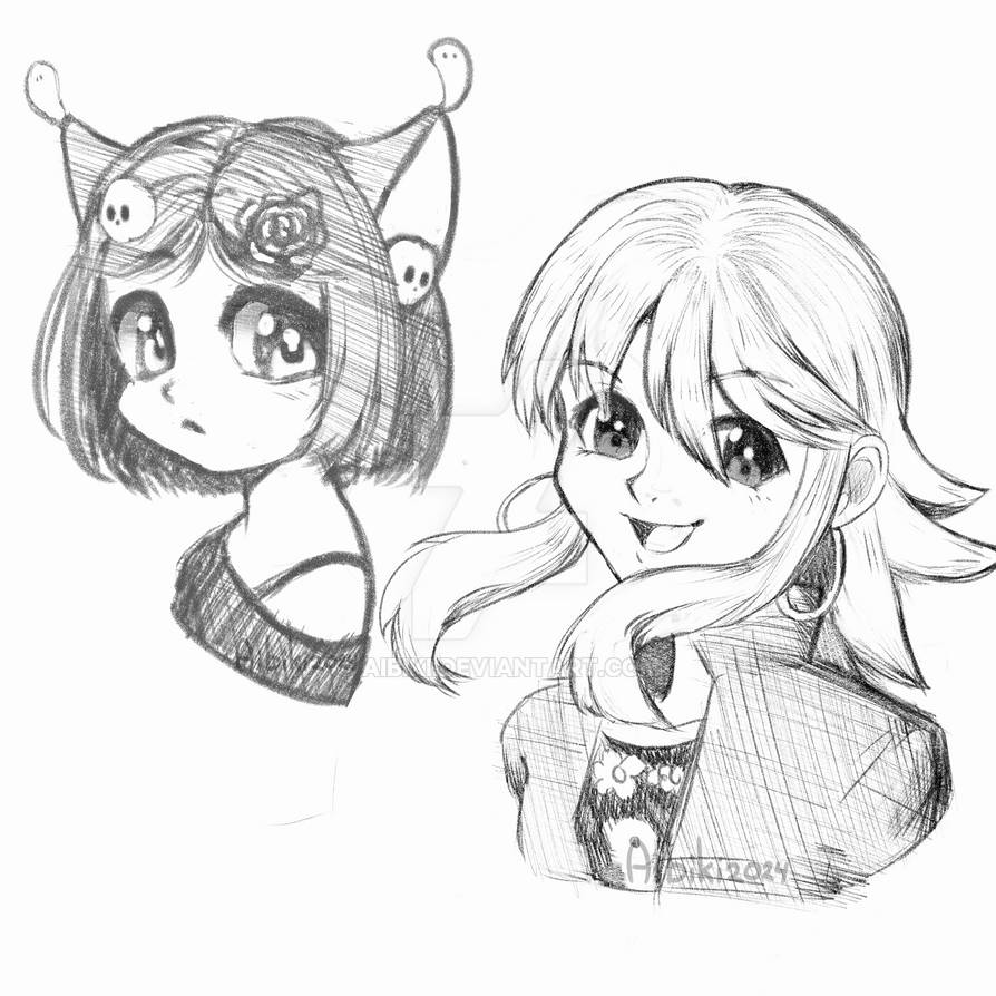 Journal Request Sketches by Aibiki on DeviantArt