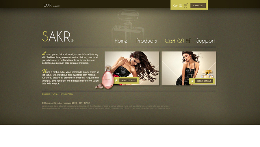 SAKR passion web design