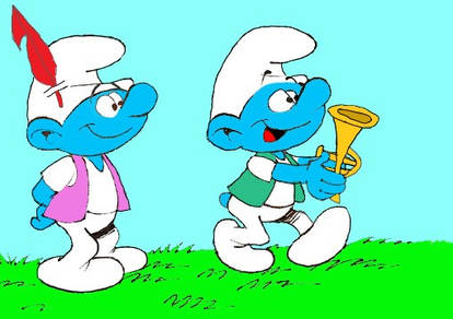 Schleich Smurfs (#15) Cartoon Handy smurf by Luna-Lazuli on DeviantArt