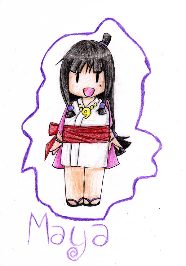 Chibi Maya Fey by Mia-la-eriza on DeviantArt