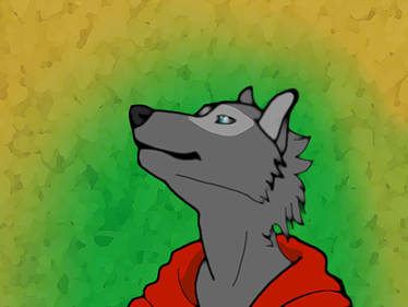 Wolf drawn