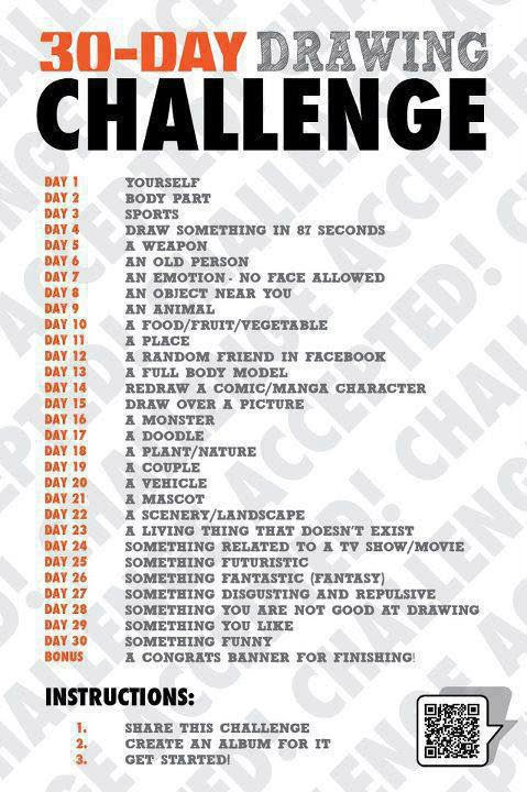 30 Days Drawing Challenge